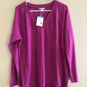 Wildfox Haley brushed long sleeve blouse top Sz large new